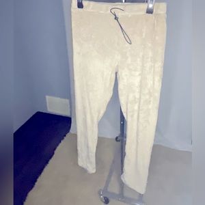 Cream Teddy Joggers